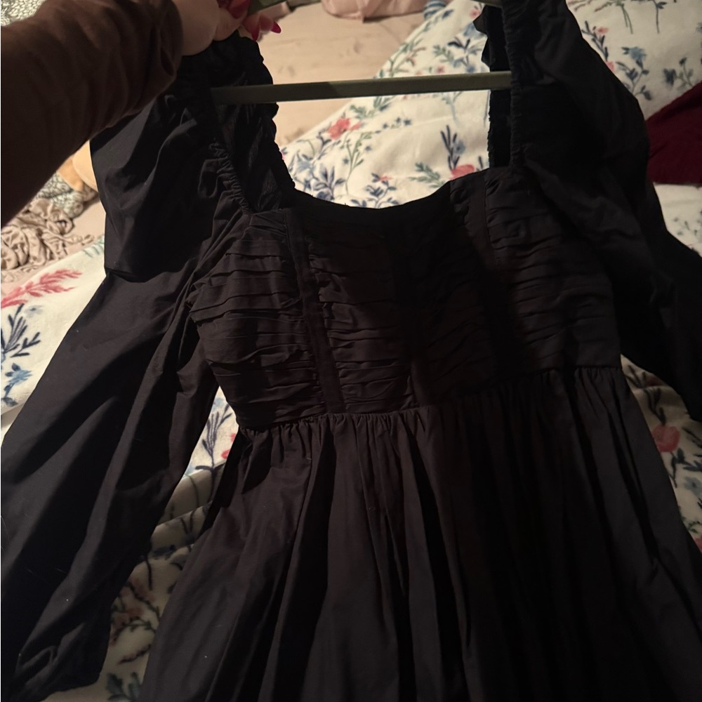Ulla Johnson Black Long Sleeve Dress